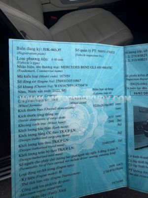 Xe Mercedes Benz GLS 450 4Matic 2022